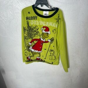 Grinchmas Kids Long-Sleeve Holiday Top - Lime Green